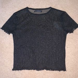 Brandy Melville see through sparkly top